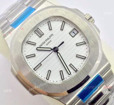 Swiss 324SC Patek Philippe White Face SS Watch